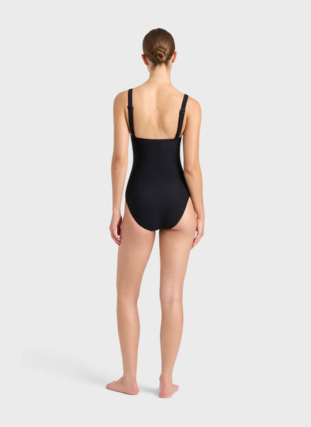 BONDI BORN® | Loures Black One Piece Swimsuit | Designer Swim 