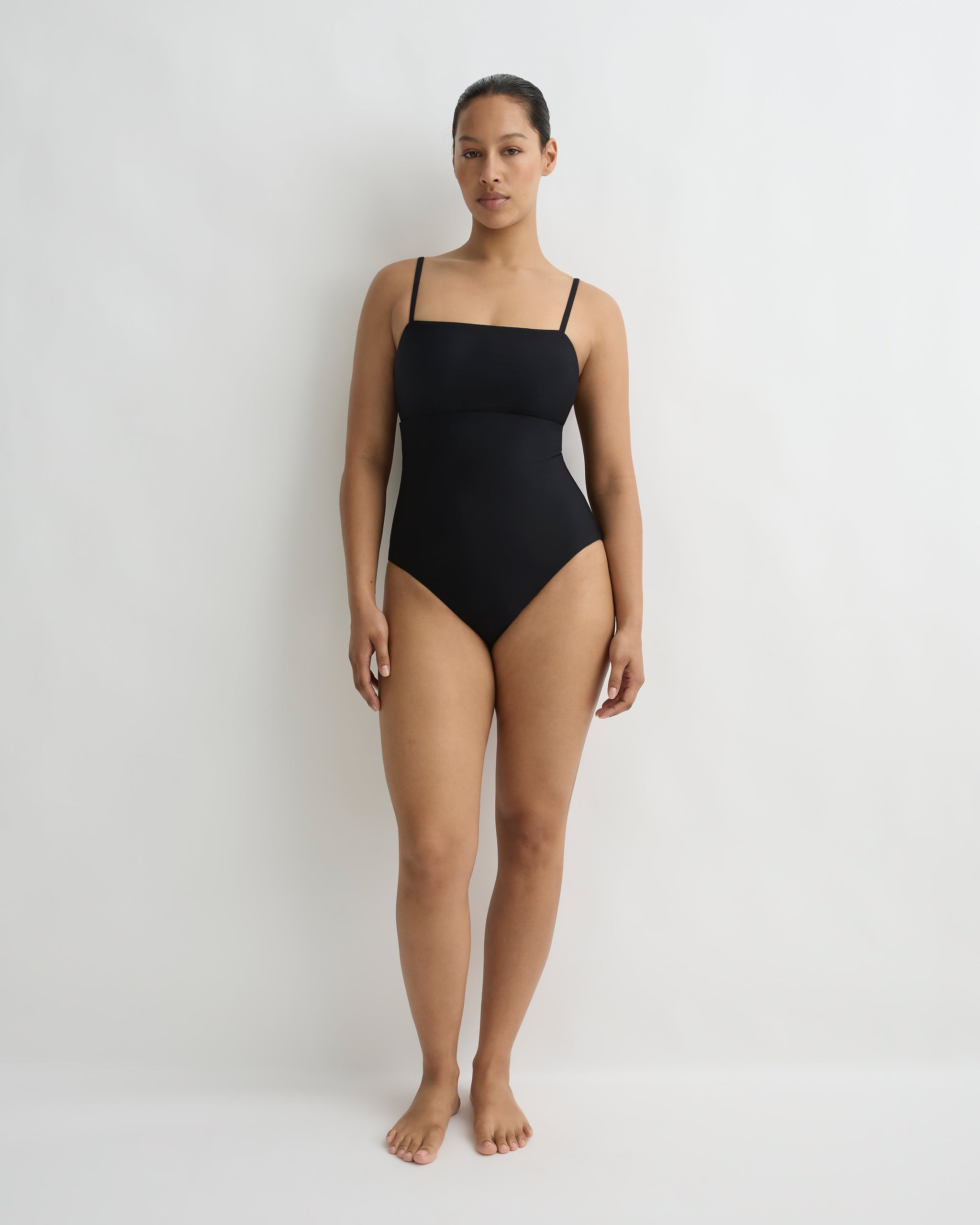 正規品　andmary Coco pleats swimwear Black ANDMARY】Coco pleats swimwear