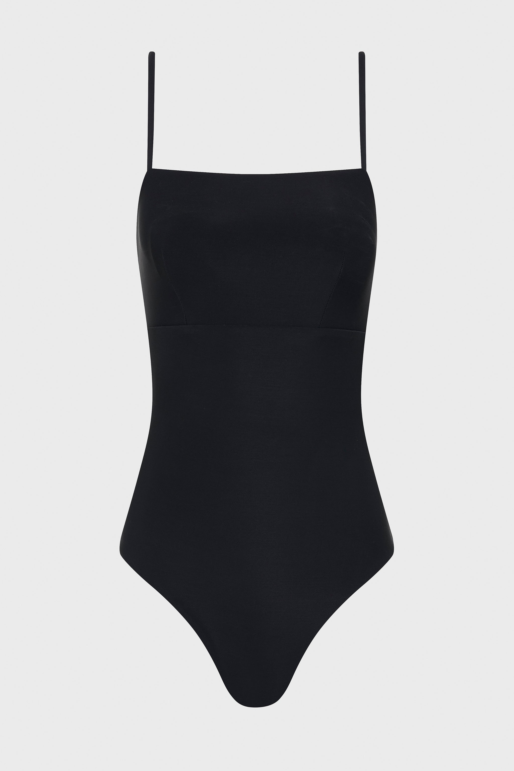 【amerge】fur cami mini onepiece（black） Women's Asymmetrical Colorblock One Piece Black | Speedo USA