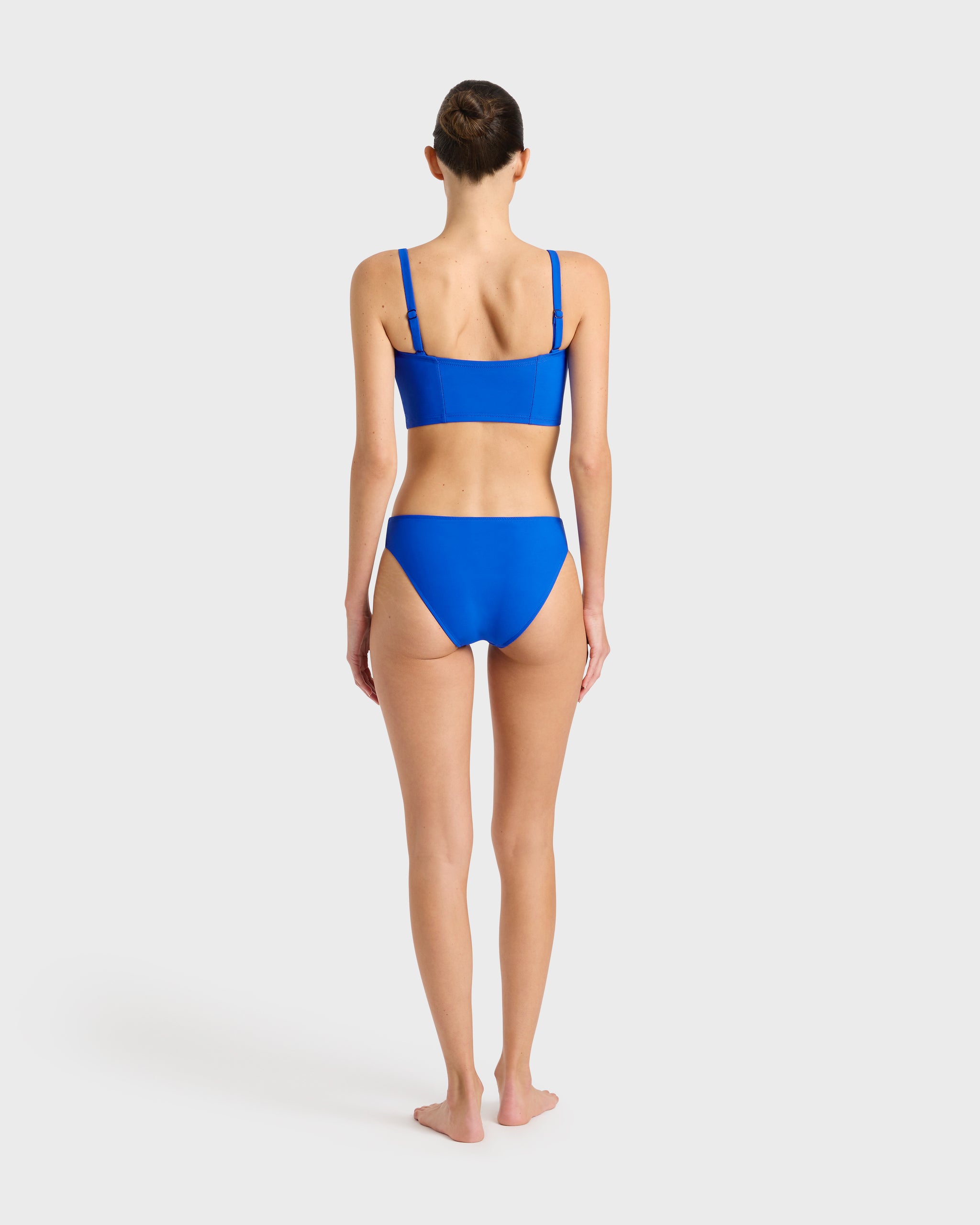 Bondi Born Becca Bikini Top in Cobalt Luxury Swimwear Cobalt M