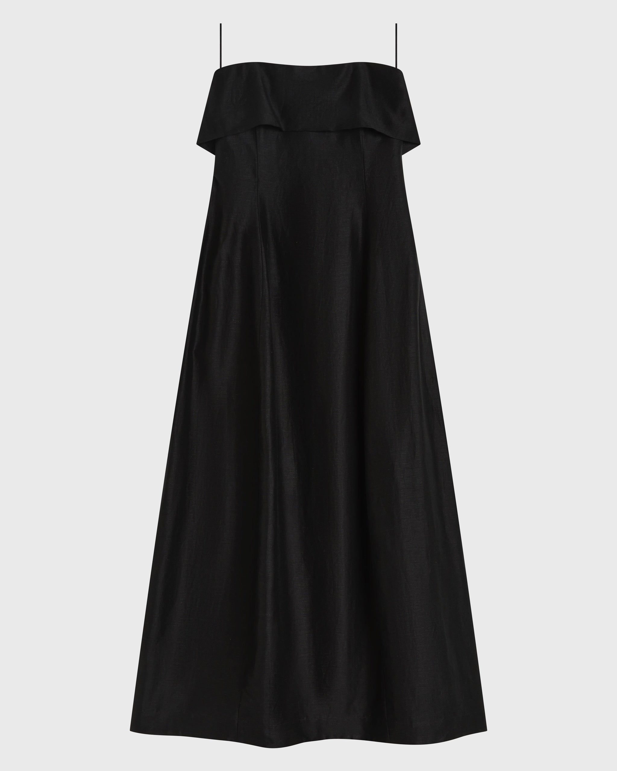 blue dress for baby girl Bormio Bandeau Maxi Dress in Black