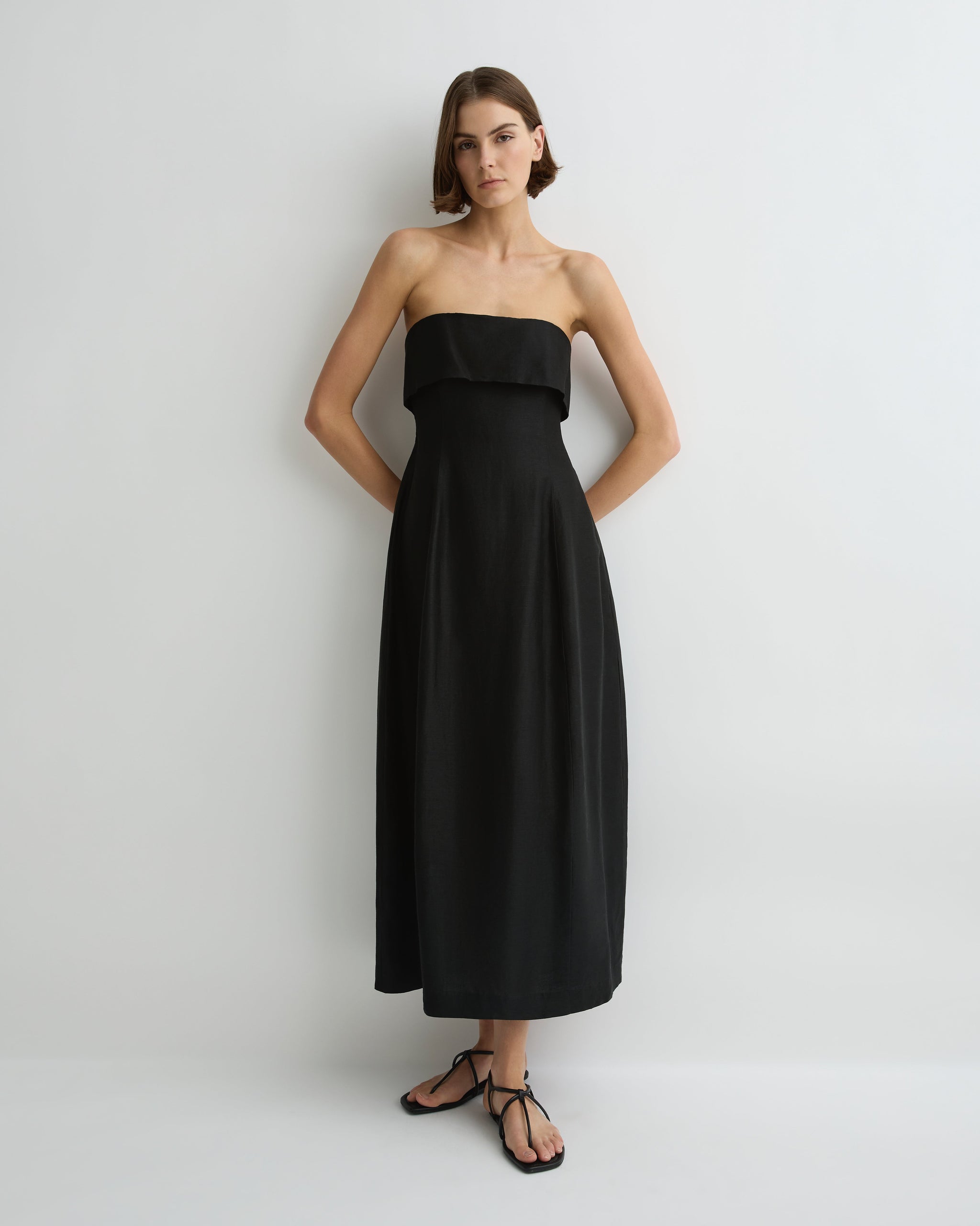 Bormio Bandeau Maxi Dress - Black | BONDI BORN Bormio Bandeau Maxi Dress - Black | BONDI BORN
