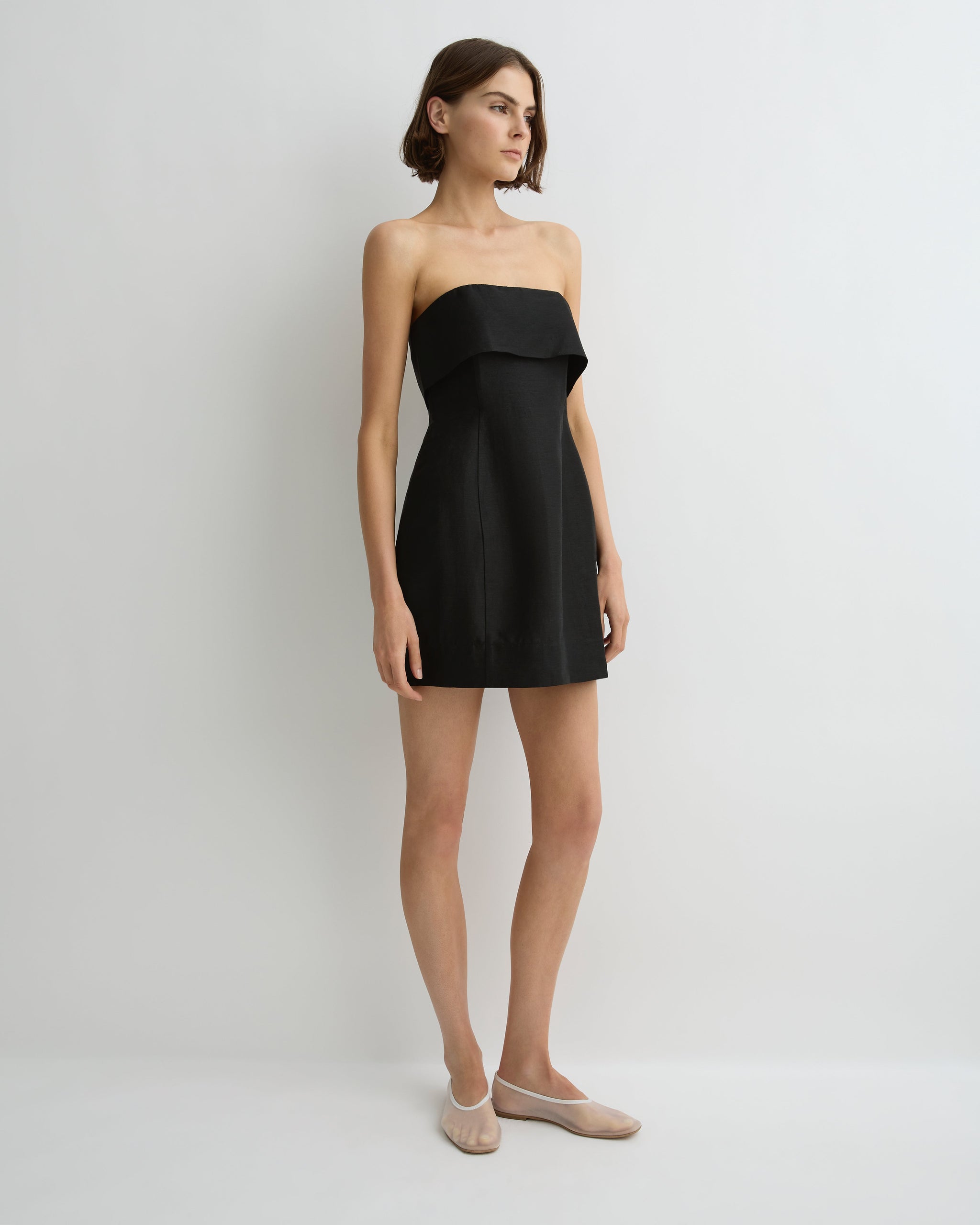 Bormio Bandeau Mini Dress - Black