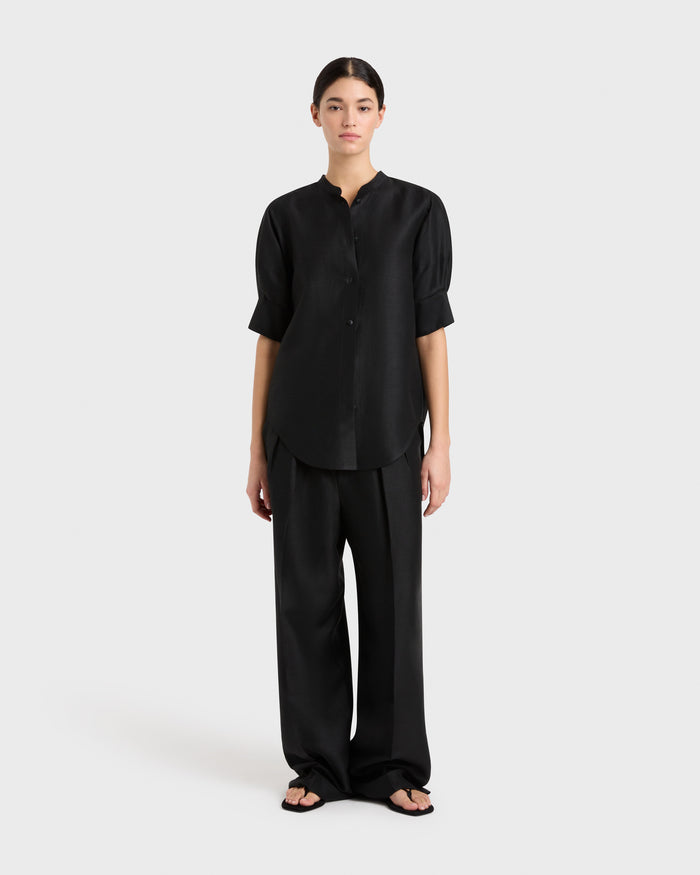 bondi born Bormio Short Sleeve Shirt - Black