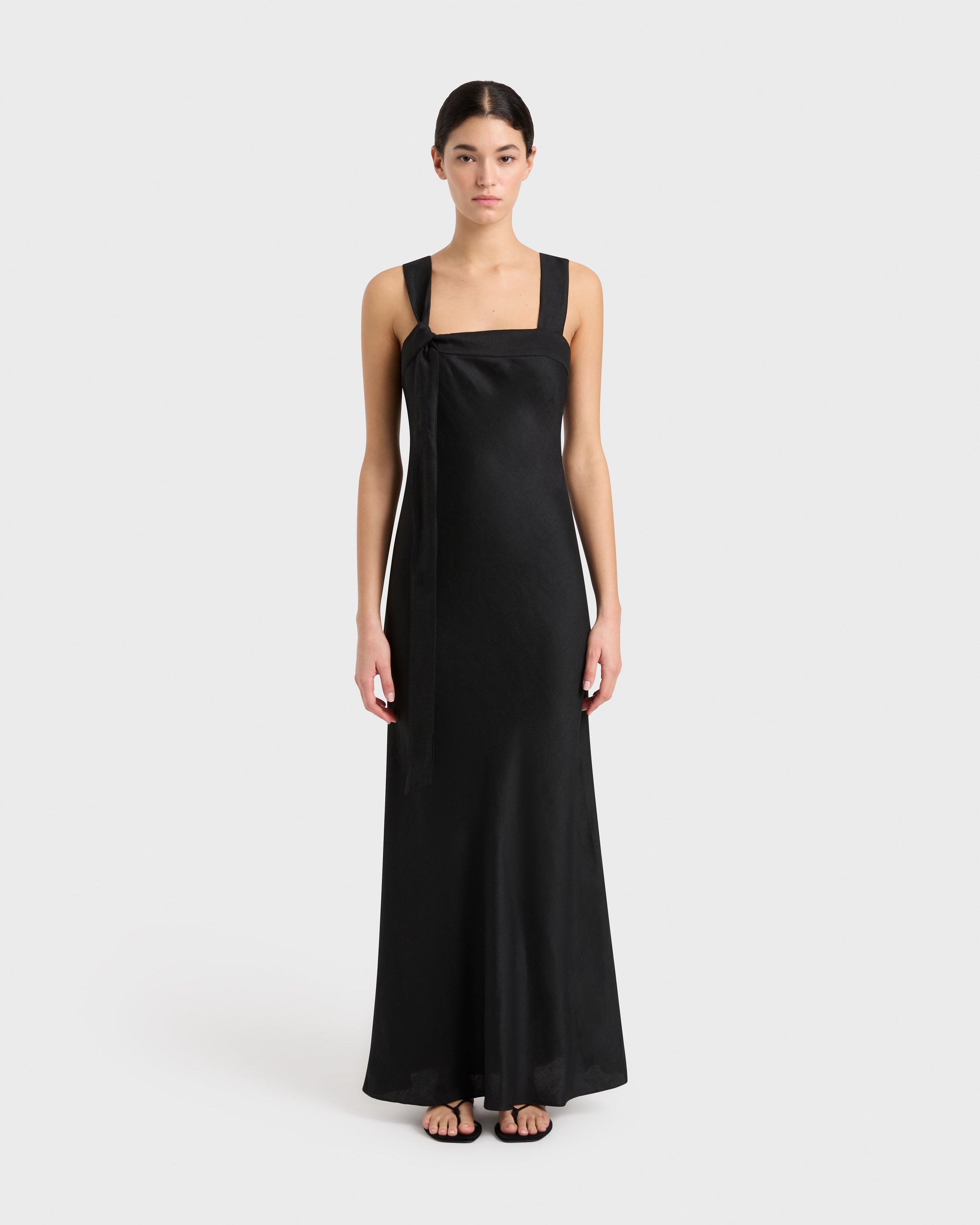 BONDI BORN® | Kobe Open Shoulder Maxi Dress in Honey