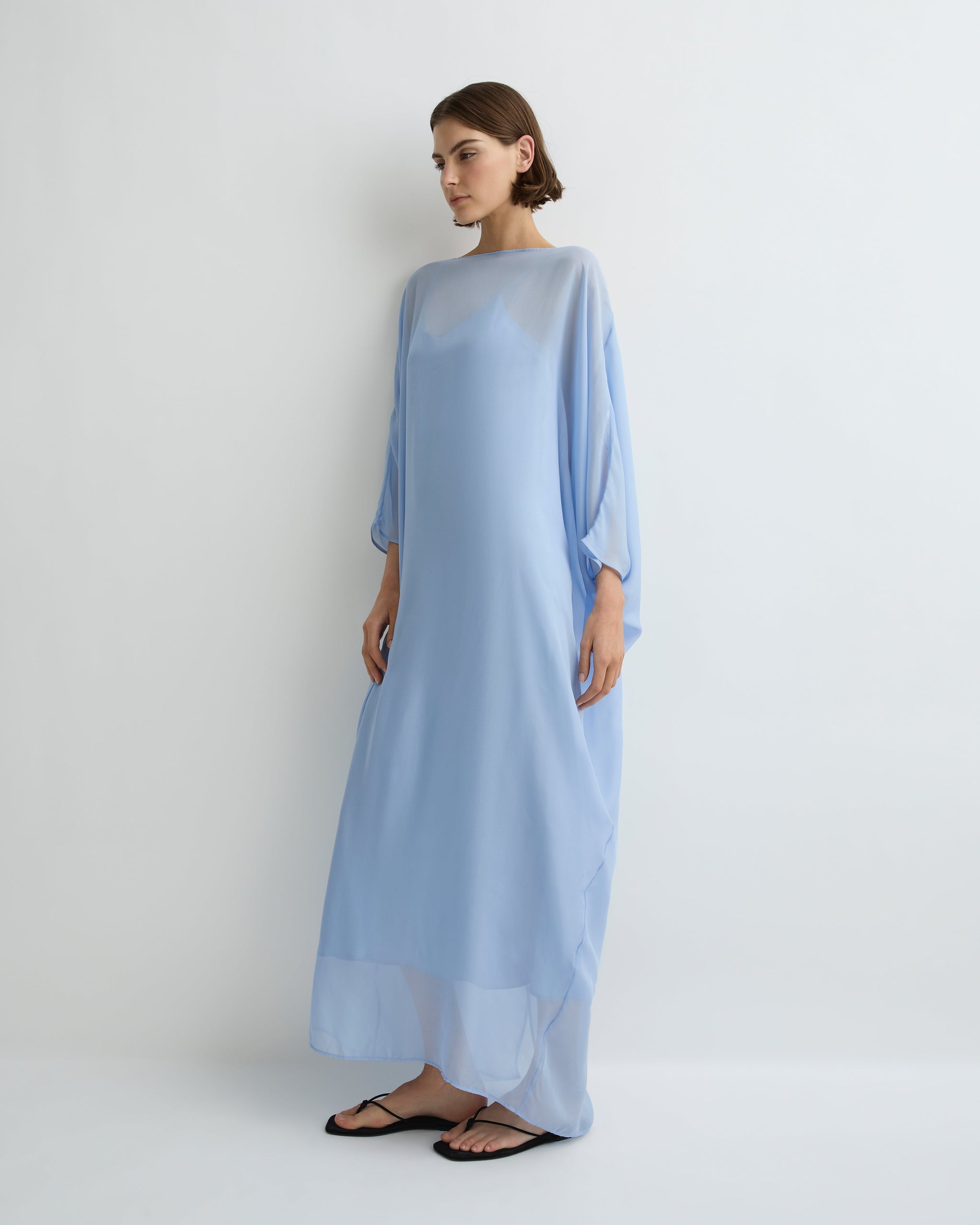 Capri Silk Caftan Dress