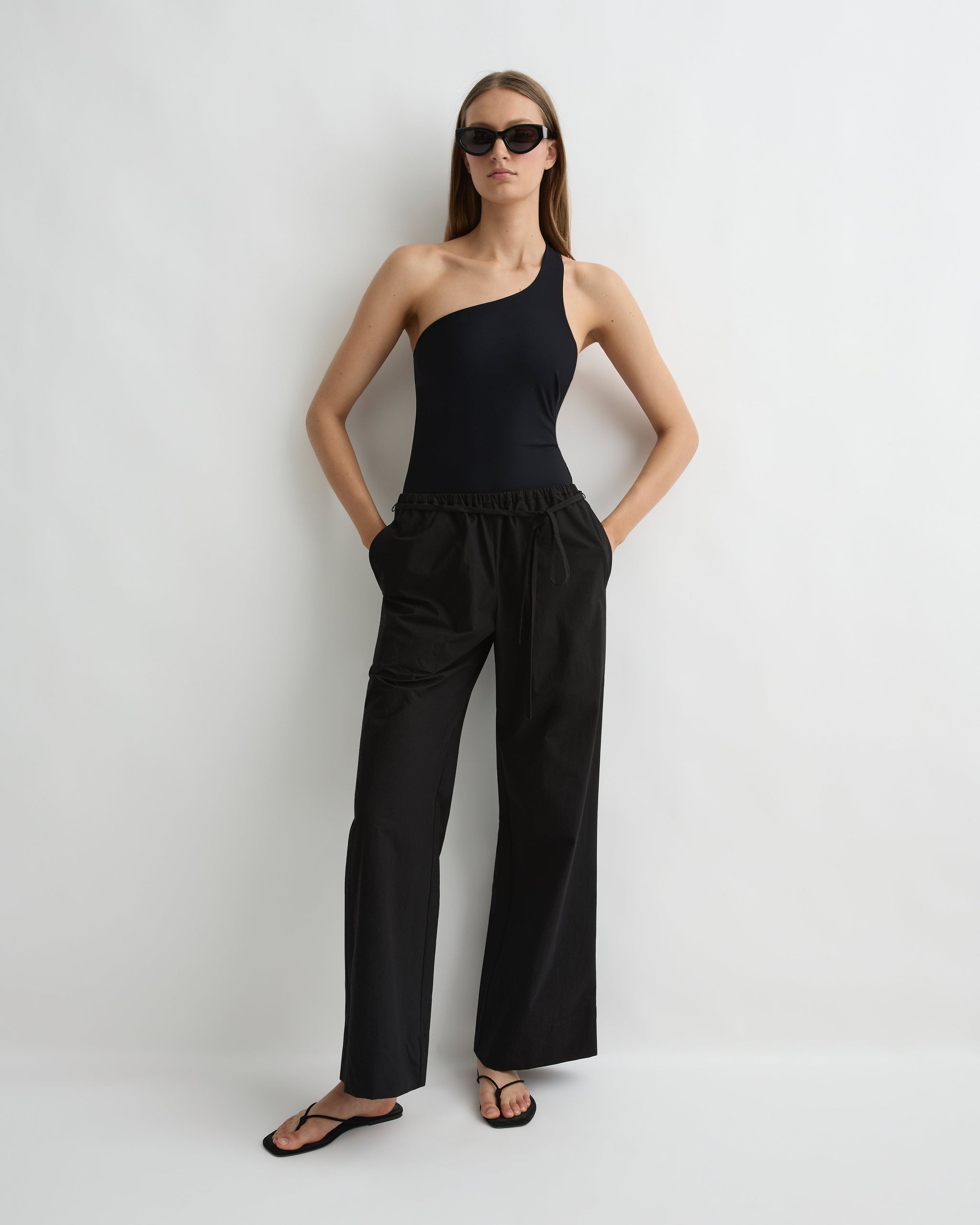 colette ワンピース BONDI BORN® | Colette One Shoulder One Piece in Black