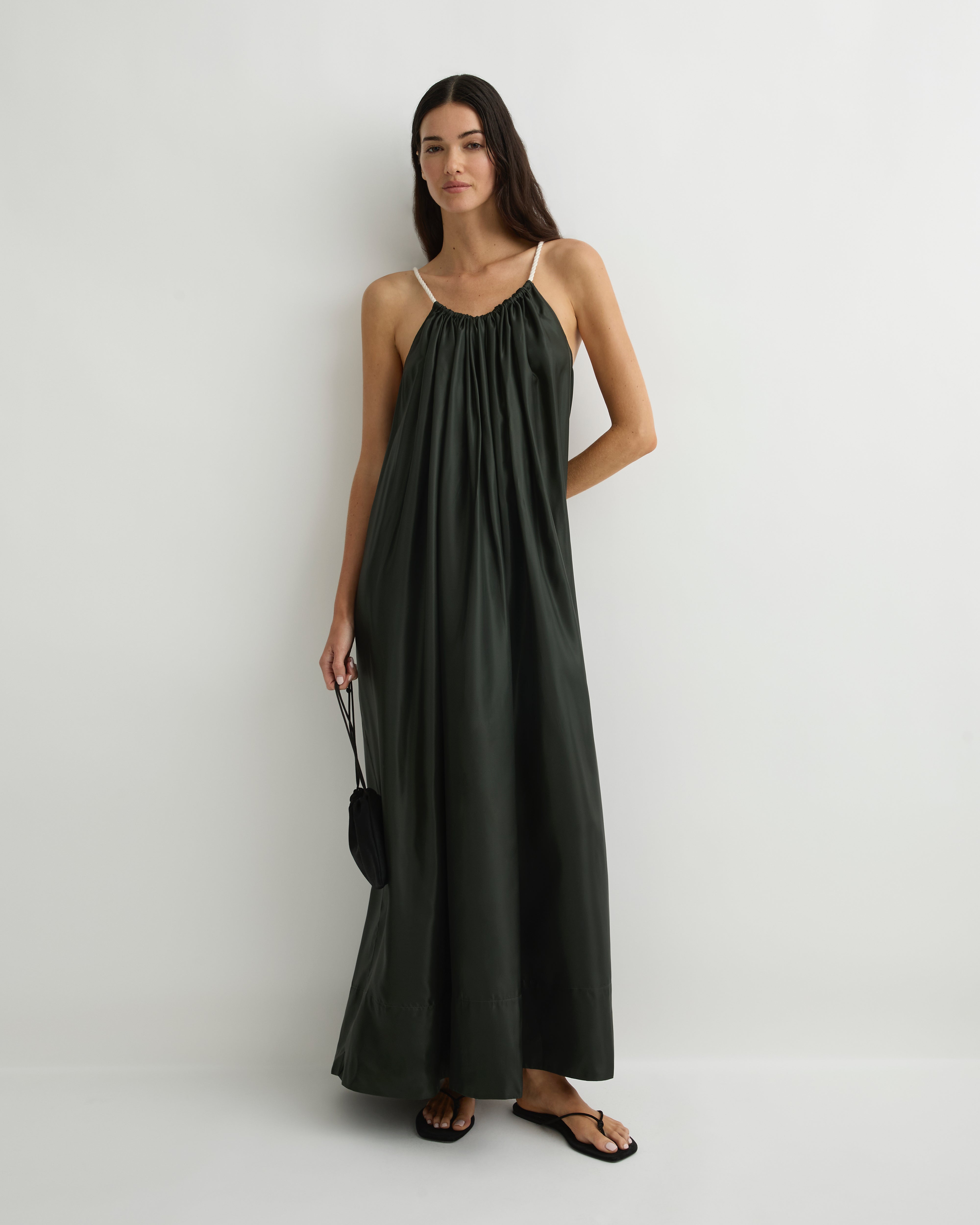 bondi born green dress The Marfa Halter Maxi Dress in 100% Silk. Understated elegance. Perfect for event dressing and elevated resort wear