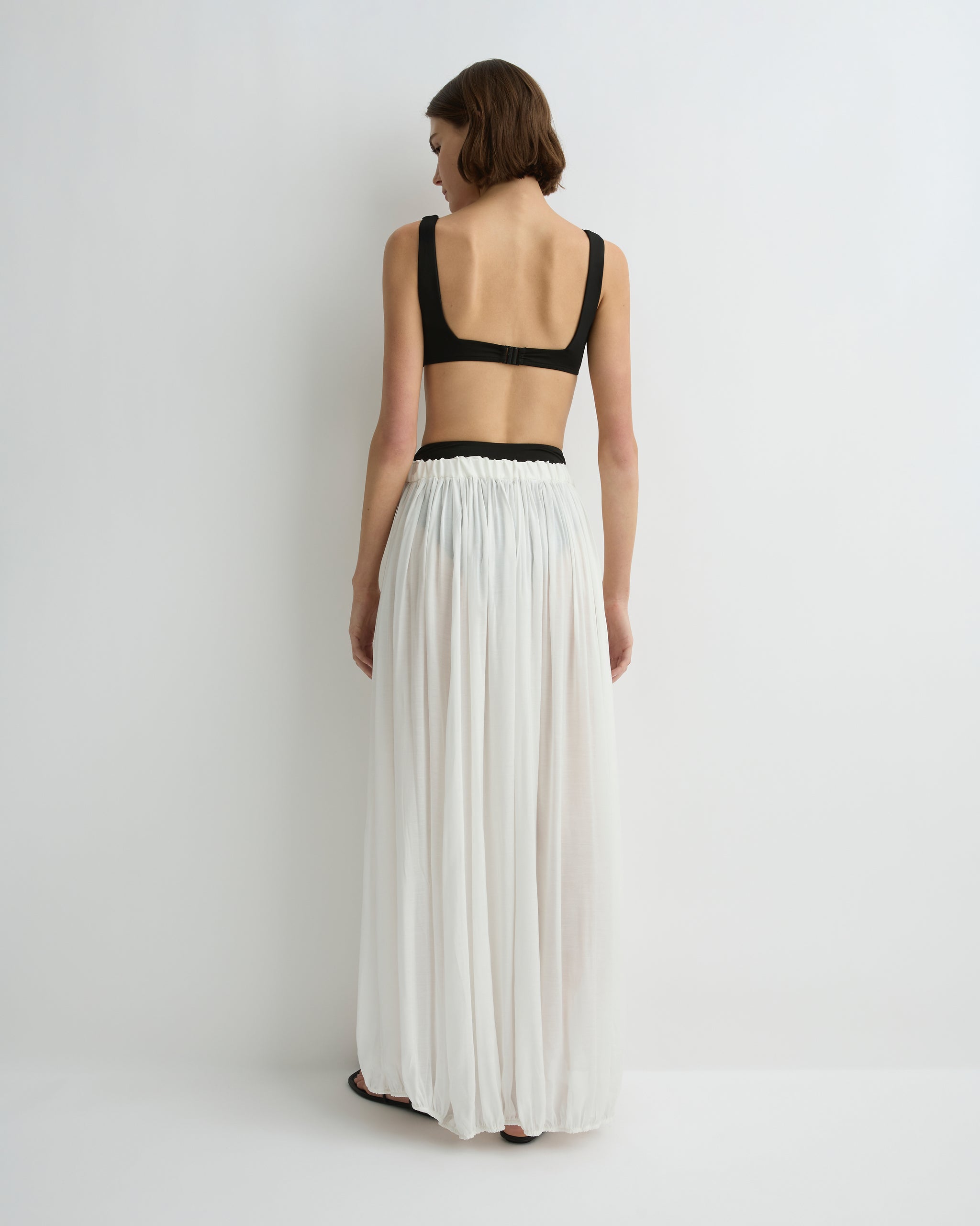 BONDI BORN® | Cremona Balloon Skirt White | Skirts – BONDI BORN INTL
