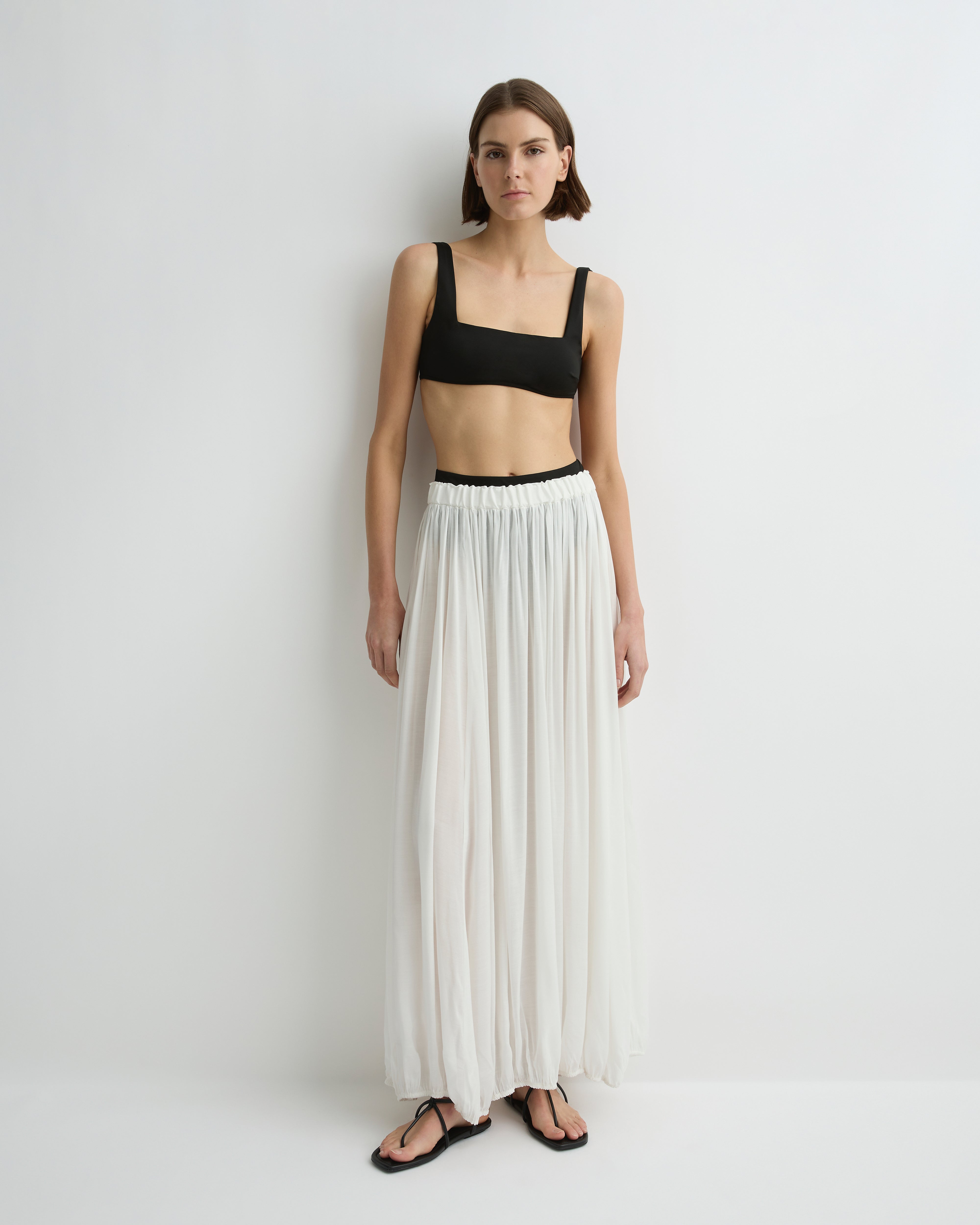 BONDI BORN® | Cremona Balloon Skirt White | Skirts – BONDI BORN INTL