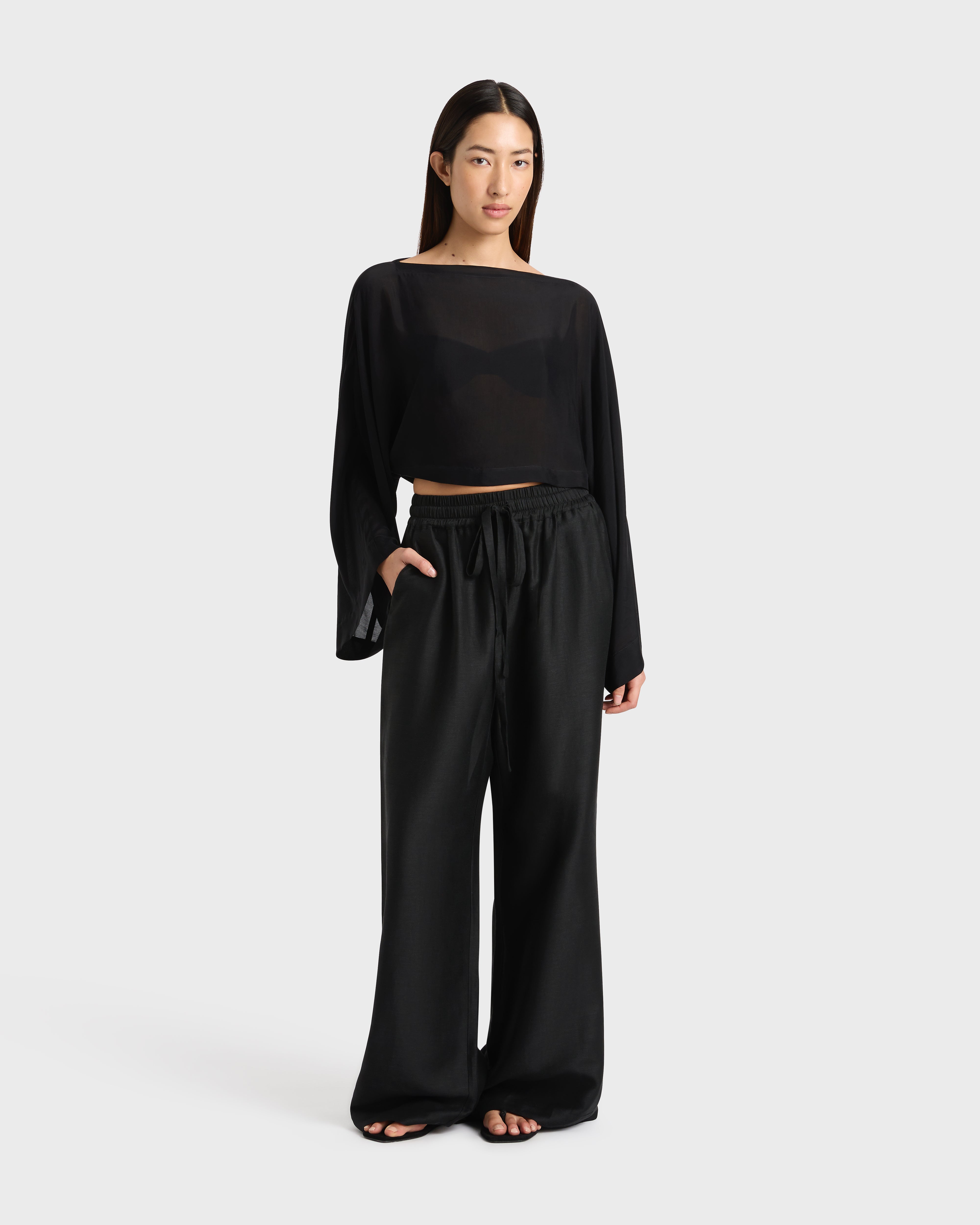 【BAON】[unisex] Poimin Burton Cotton Wide Pants BAON】[unisex] Poimin Burton Cotton Wide Pants (BAON/パンツ