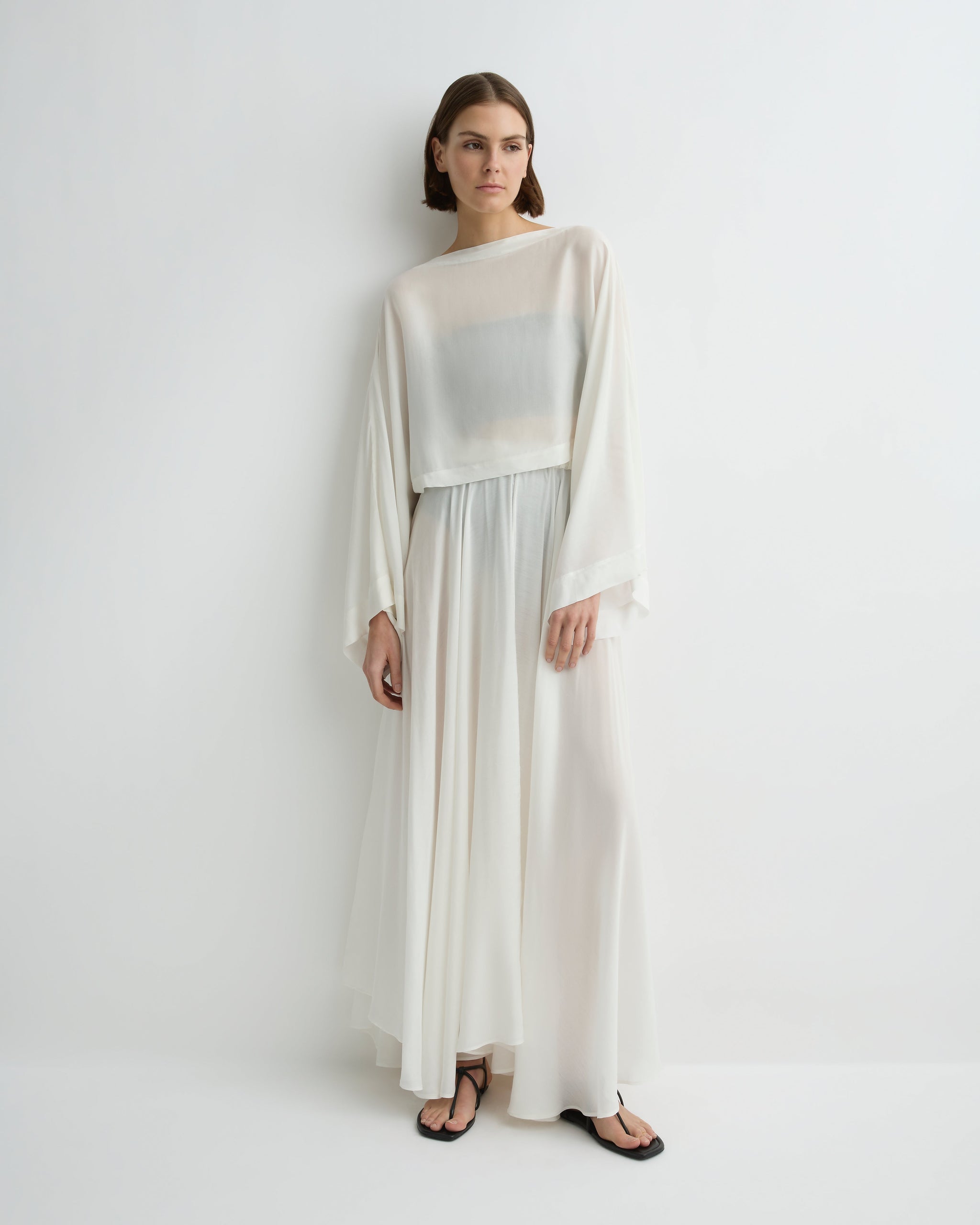 BONDI BORN® | Cremona Maxi Skirt in White | Designer
