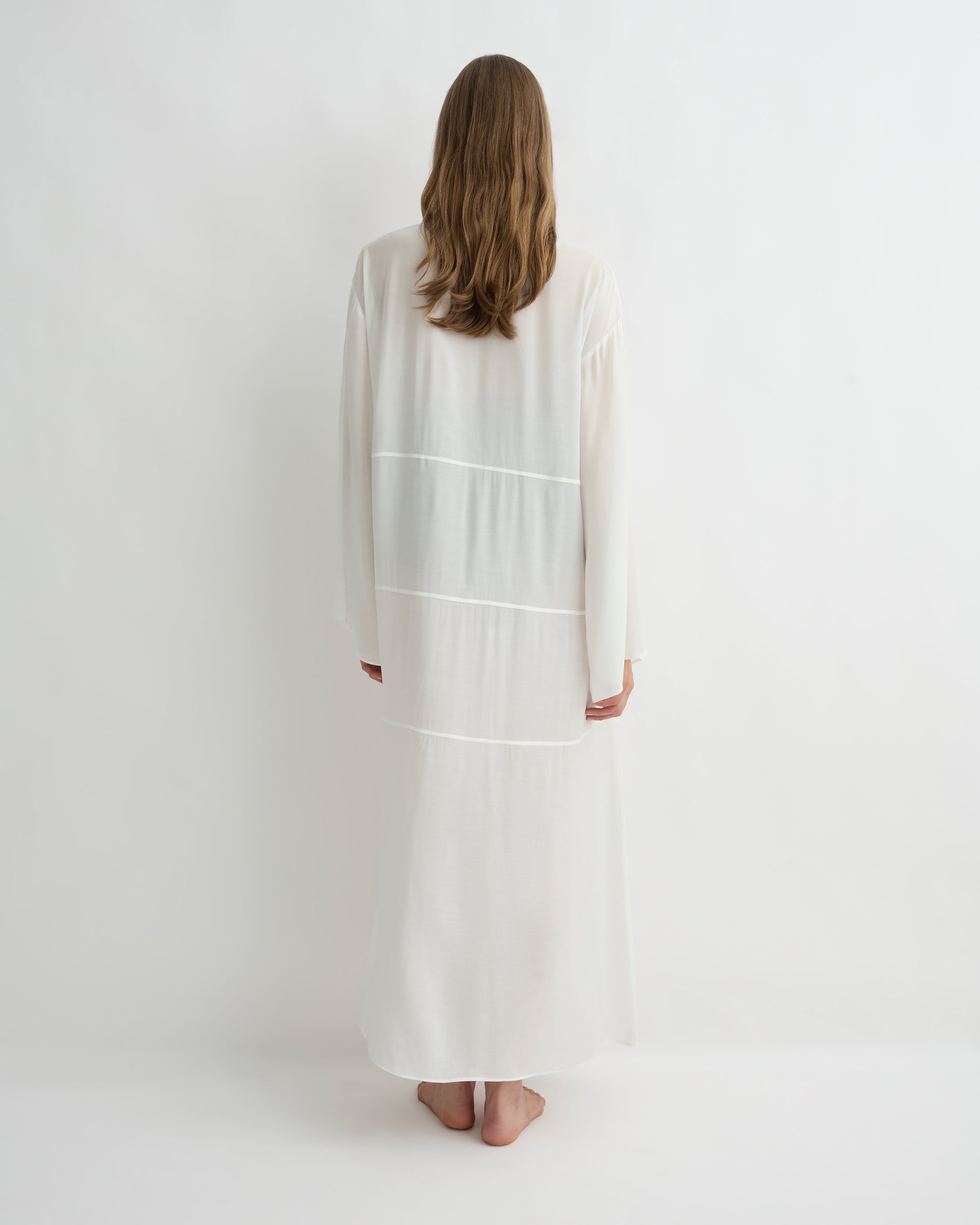 BONDI BORN | Sheer Long Dress in White | Designer Cover-Up  BONDI BORN  INTL