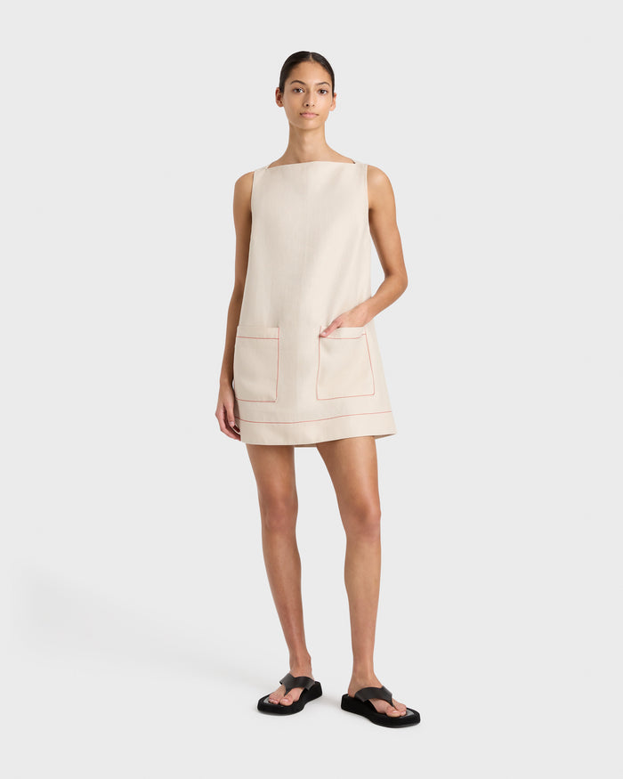 bondi born Delphi Boat Neck Mini - Sand