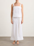Delphi Organic Linen Cami - White
