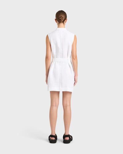 Delphi Utility Dress - White