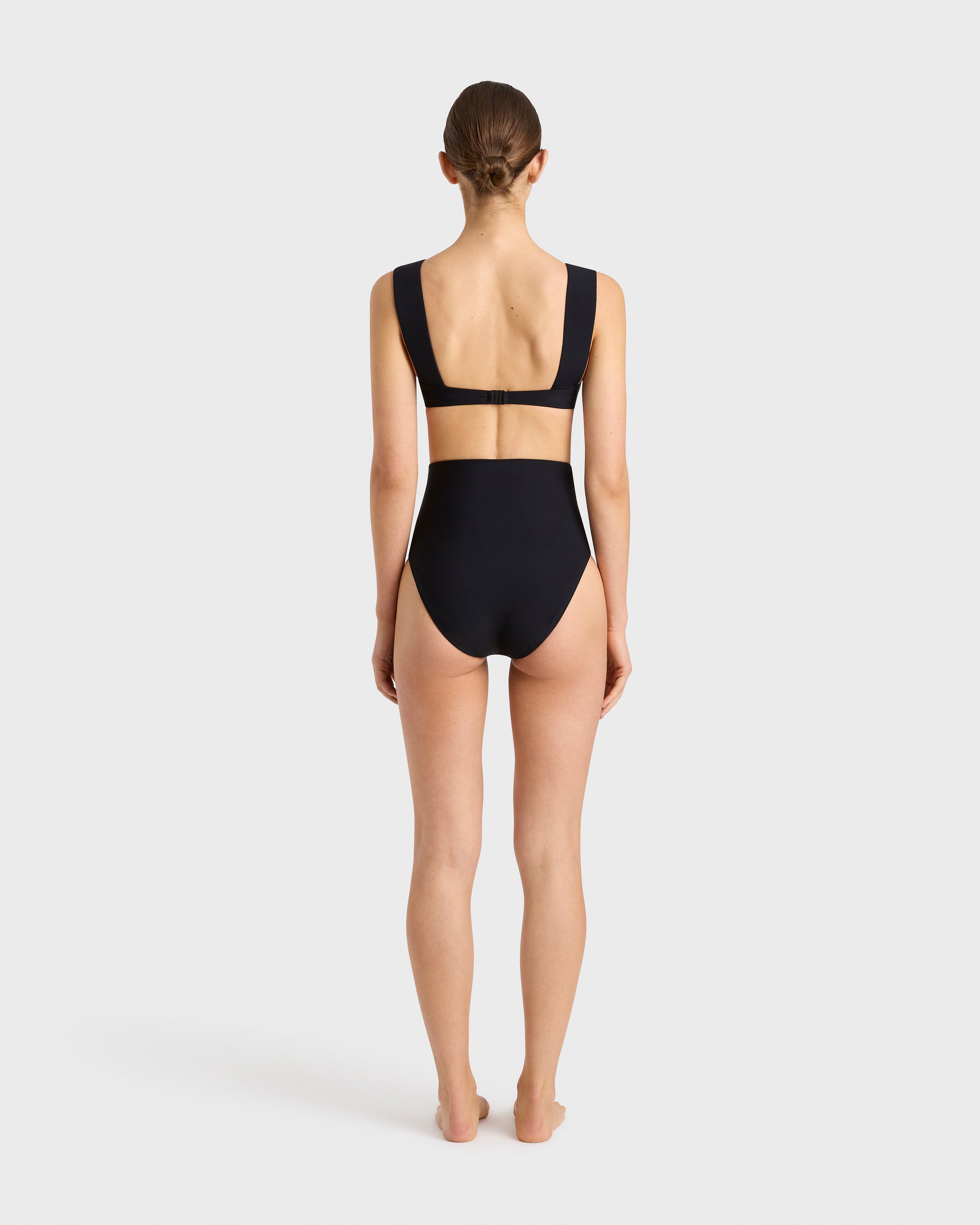 BONDI BORN Elle Bikini Top in Black Australian Designer Swimwear BONDI BORN INTL