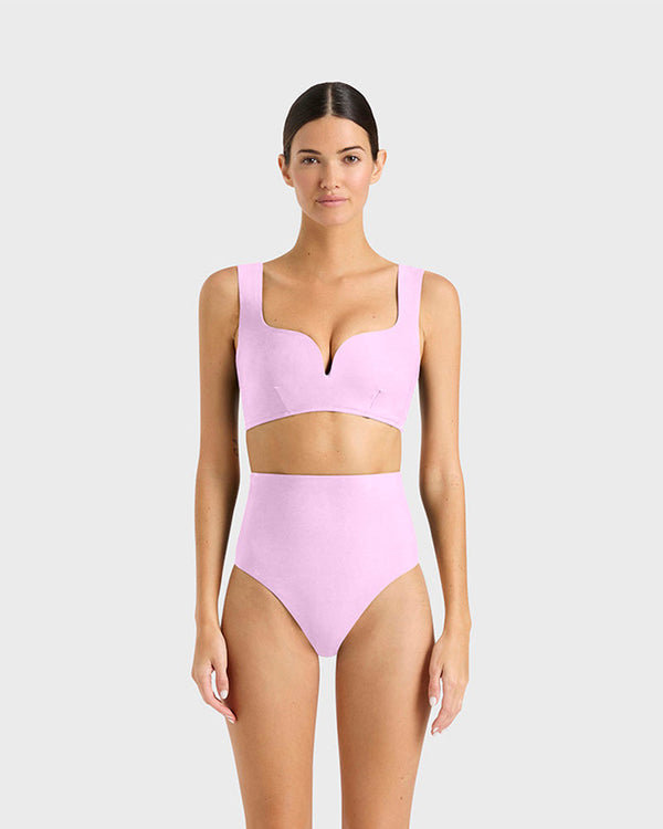 Swimwear in Blush Pink Sculpteur® Fabric