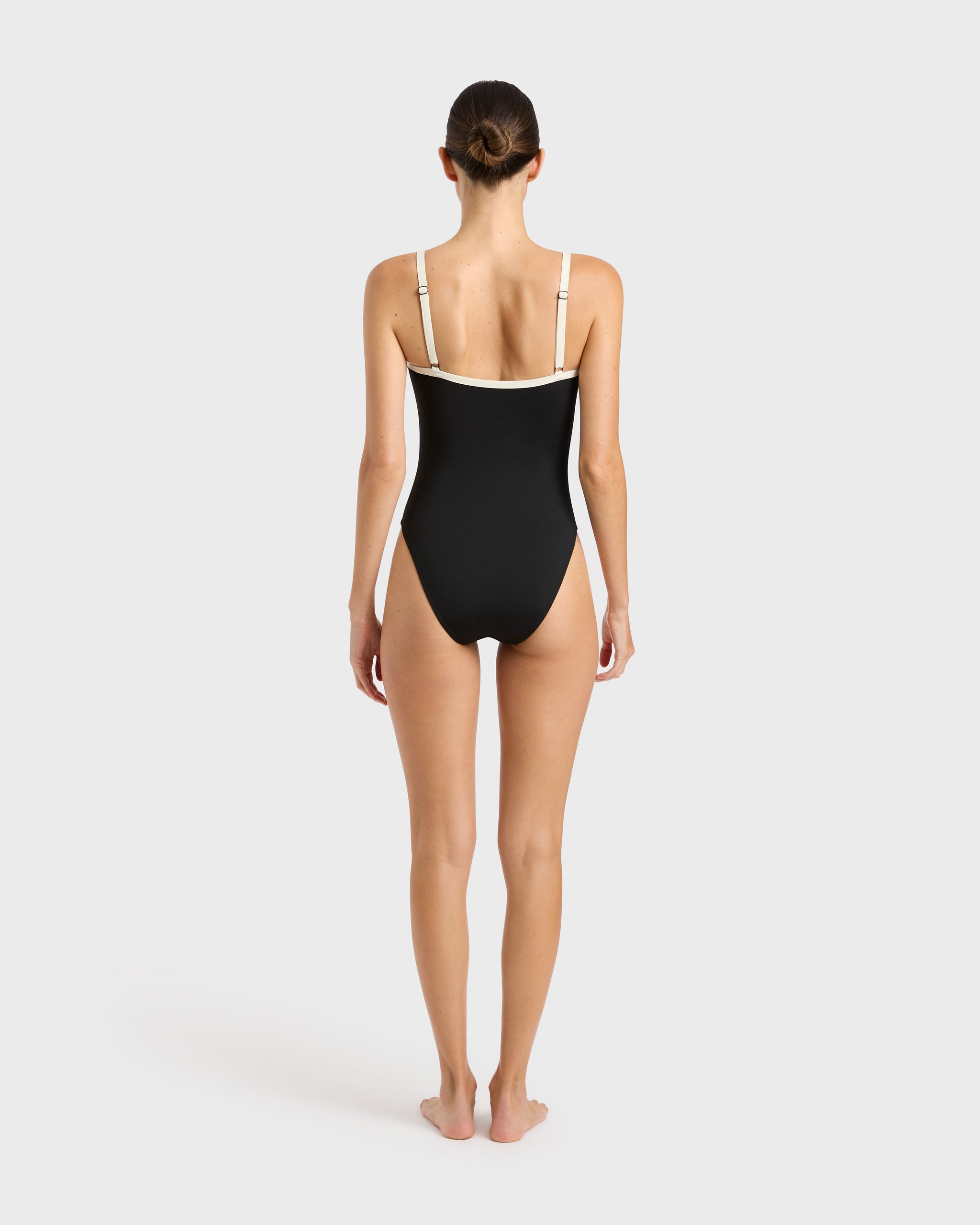 Harlow One Piece Black – Square Neck | Bondi Born® Luxury