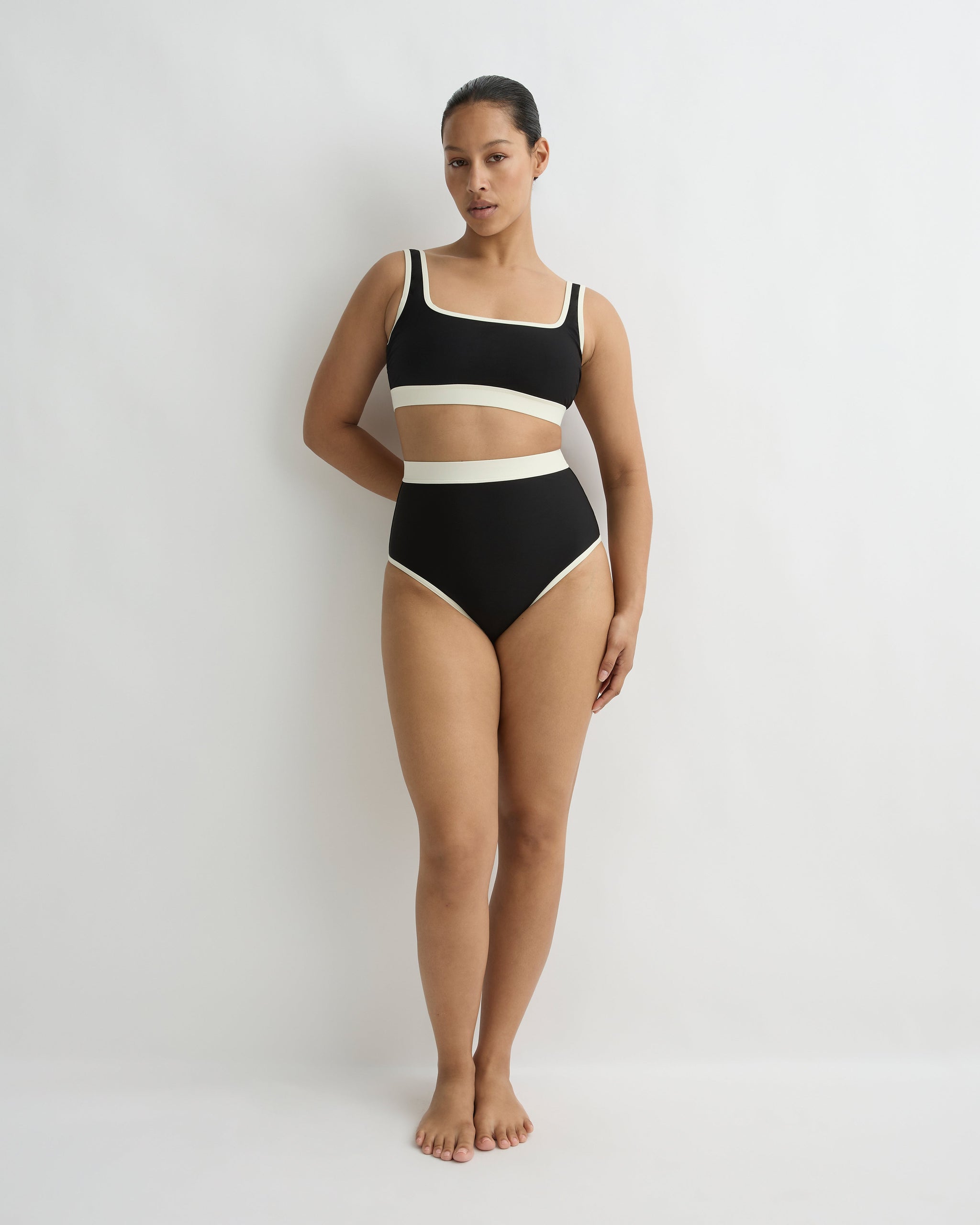 BONDI BORN® Jayde Black Bikini Bottom Designer Swimwear – BONDI