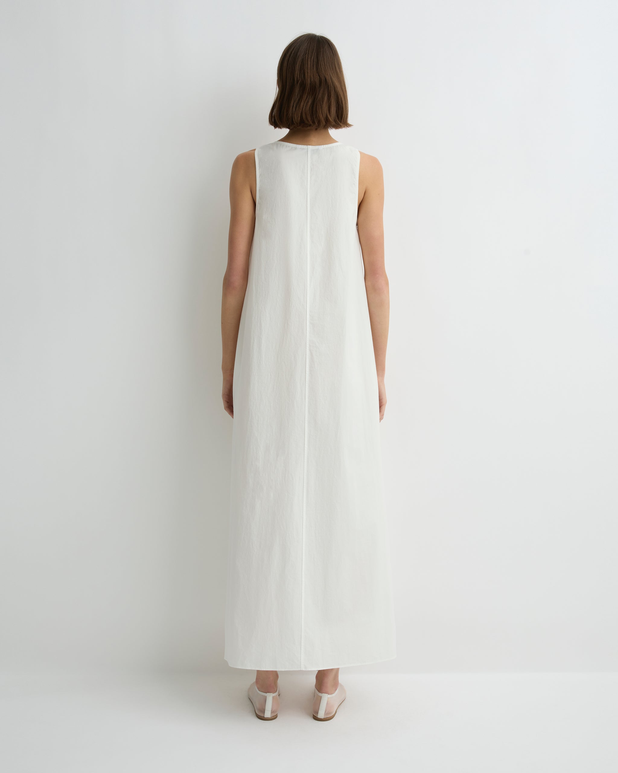 open lace back dress Kyoto Cocoon Dress - White
