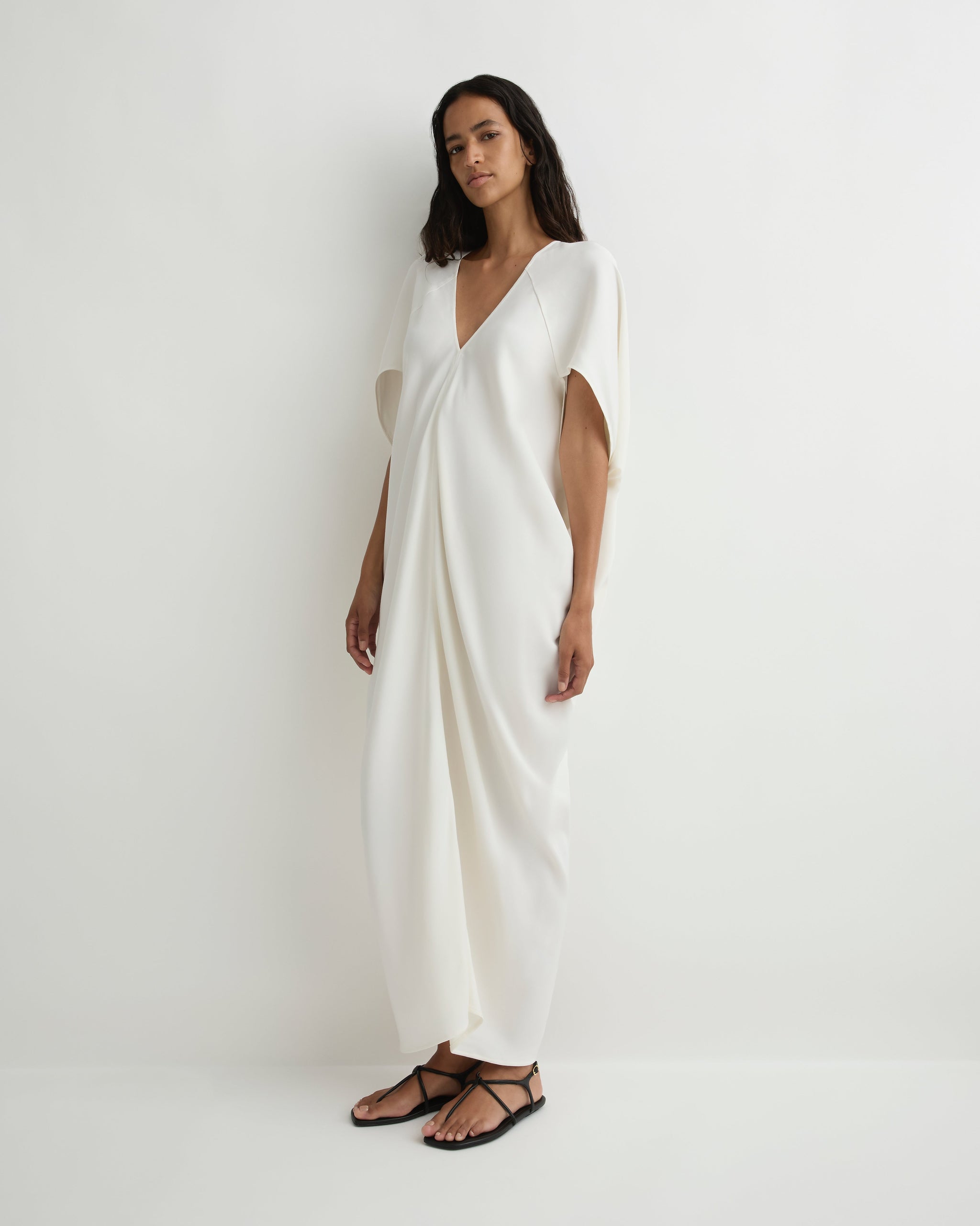 white caftan dress BONDI BORN | Lyon Caftan Dress - White