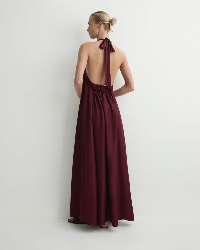 bondi born tropea silk halter maxi dress The Marfa Story – INTL Elegant dress