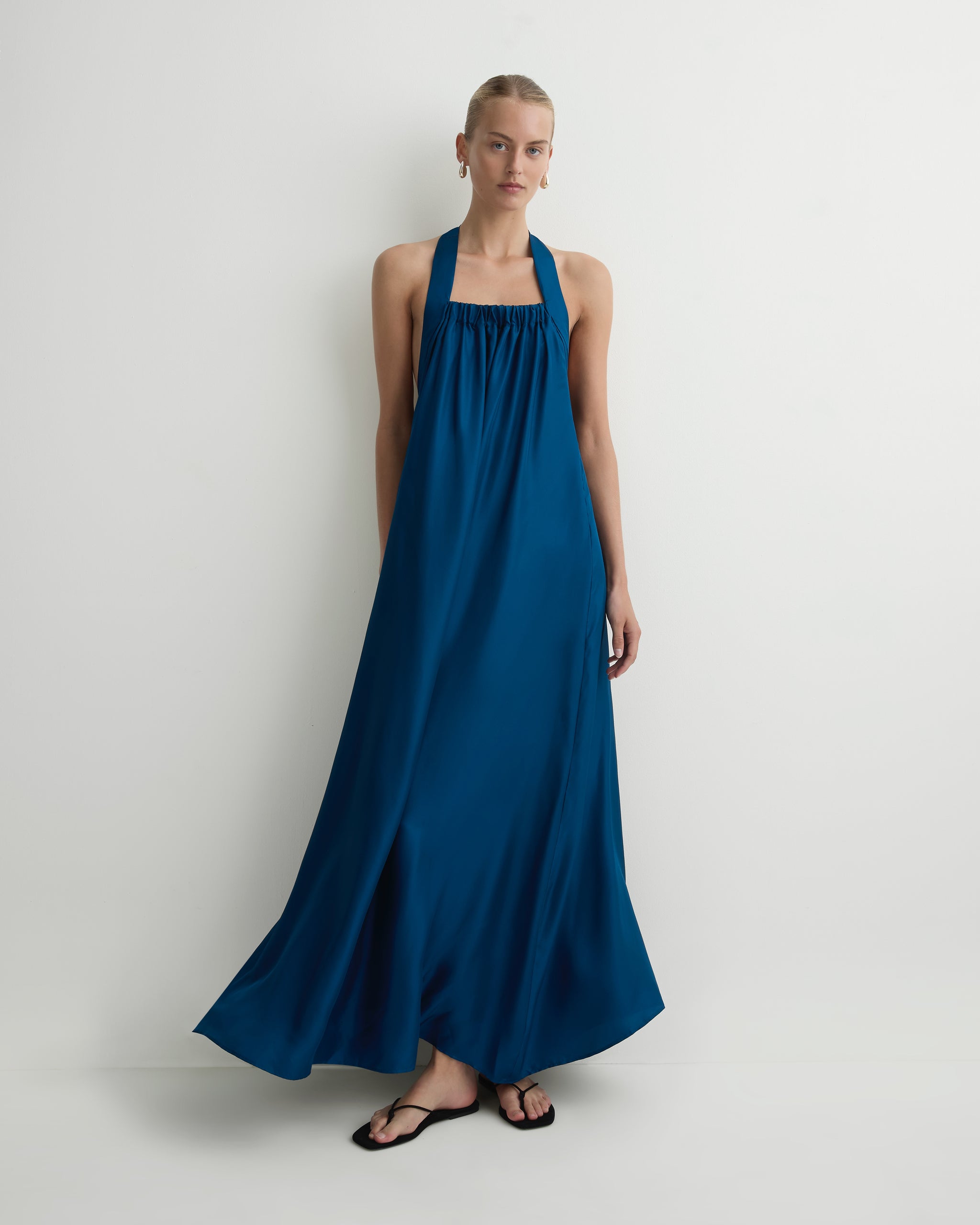 tibi silk halter dress Eco Halter BONDI BORN® Marfa Silk Halter Maxi Dress In Tropico – BONDI BORN INTL Belly dancing