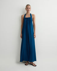 Marfa Silk Halter Maxi Dress - Tropico | BONDI BORN