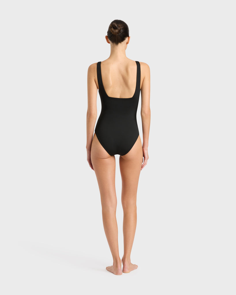 BONDI BORN Margot One Piece with seamless finish and curve-enhancing structure in breathable, form-fitting Sculpteur® fabric.