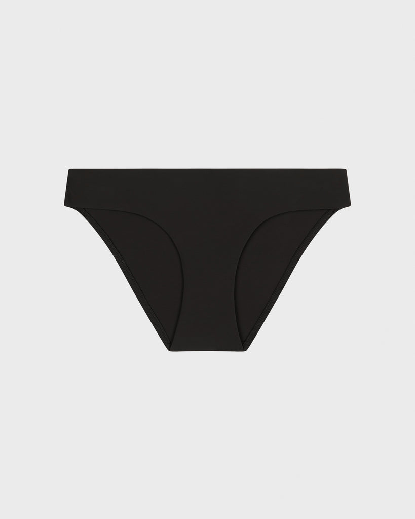 Nadia Bikini Bottom Black by BONDI BORN, minimalist silhouette in Embodee™ fabric
