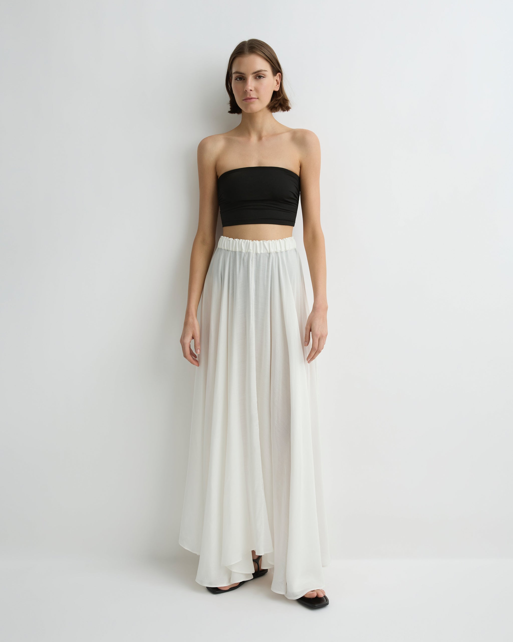 BONDI BORN® | Cremona Maxi Skirt in White | Designer