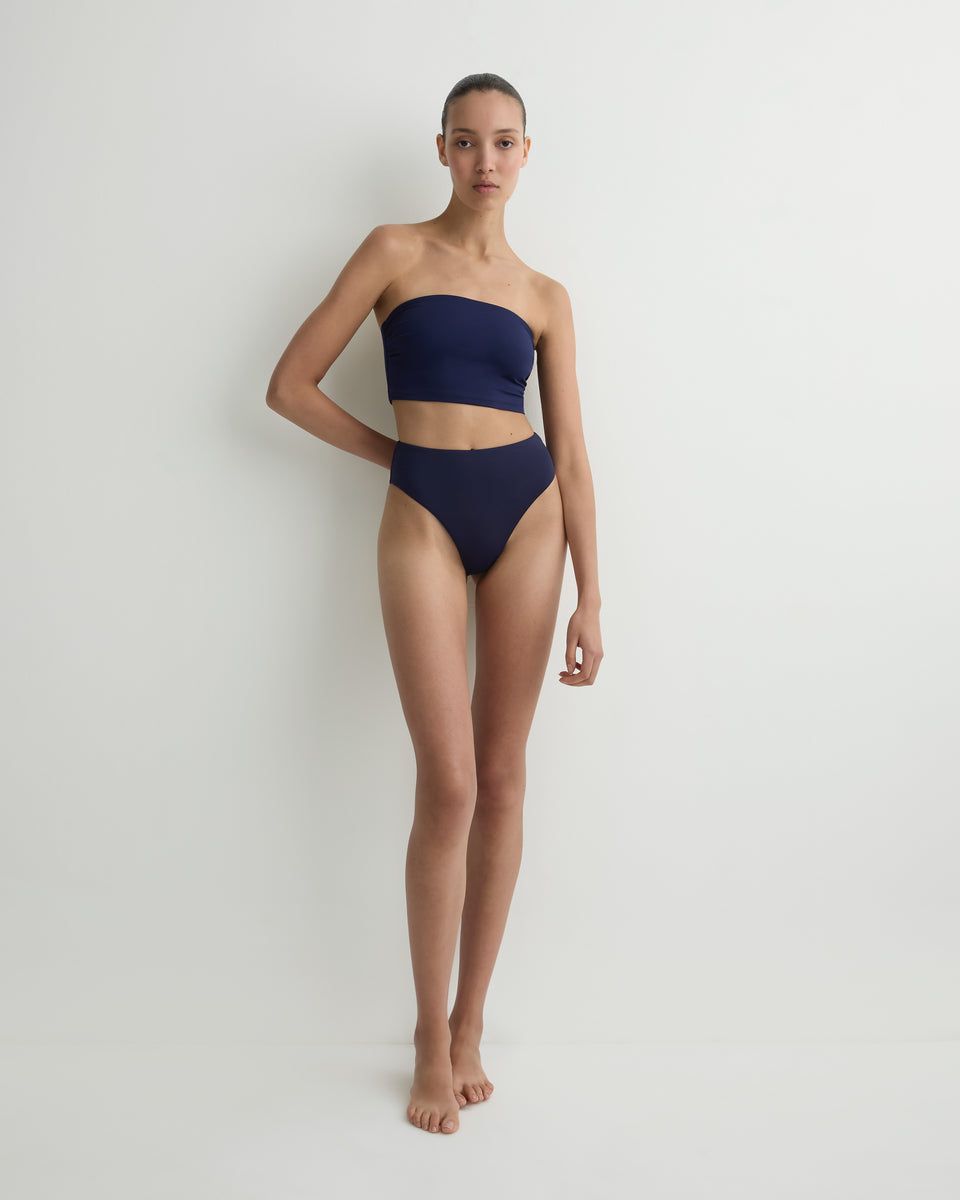Poppy High Waist Bikini Bottom Maritime