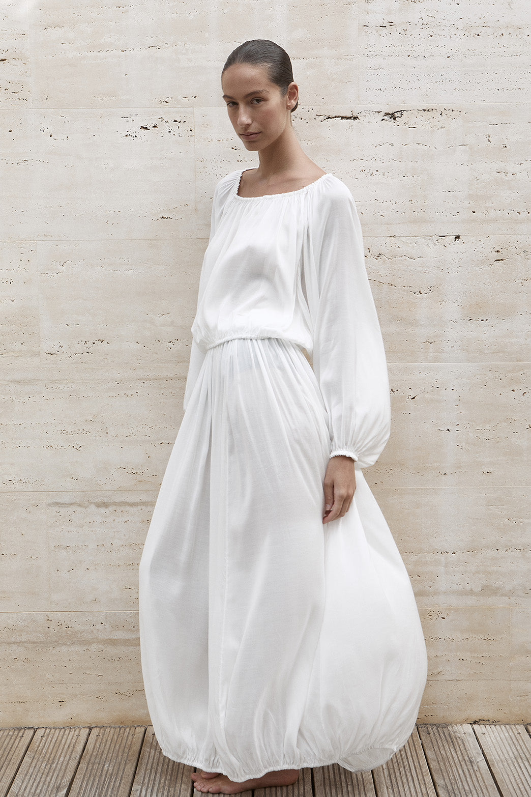 BONDI BORN® | Cremona Balloon Skirt White | Skirts – BONDI BORN INTL