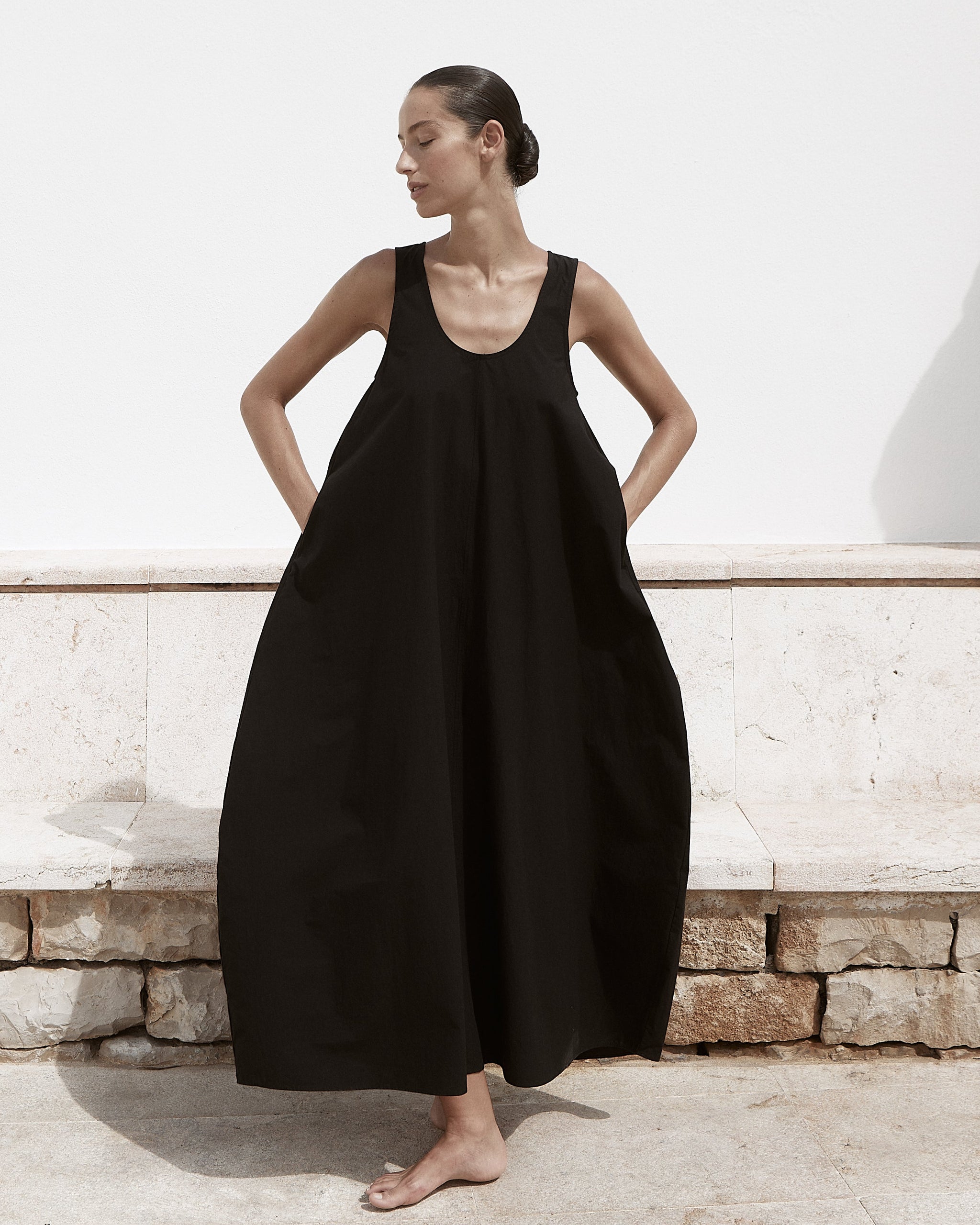 BONDI BORN® | Kyoto Cocoon Dress Black
