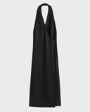 Faro Halter Maxi Dress - Black